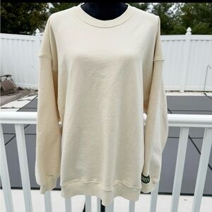 Daily Drills Crewneck Sweatshirt in Sand Size XS/S